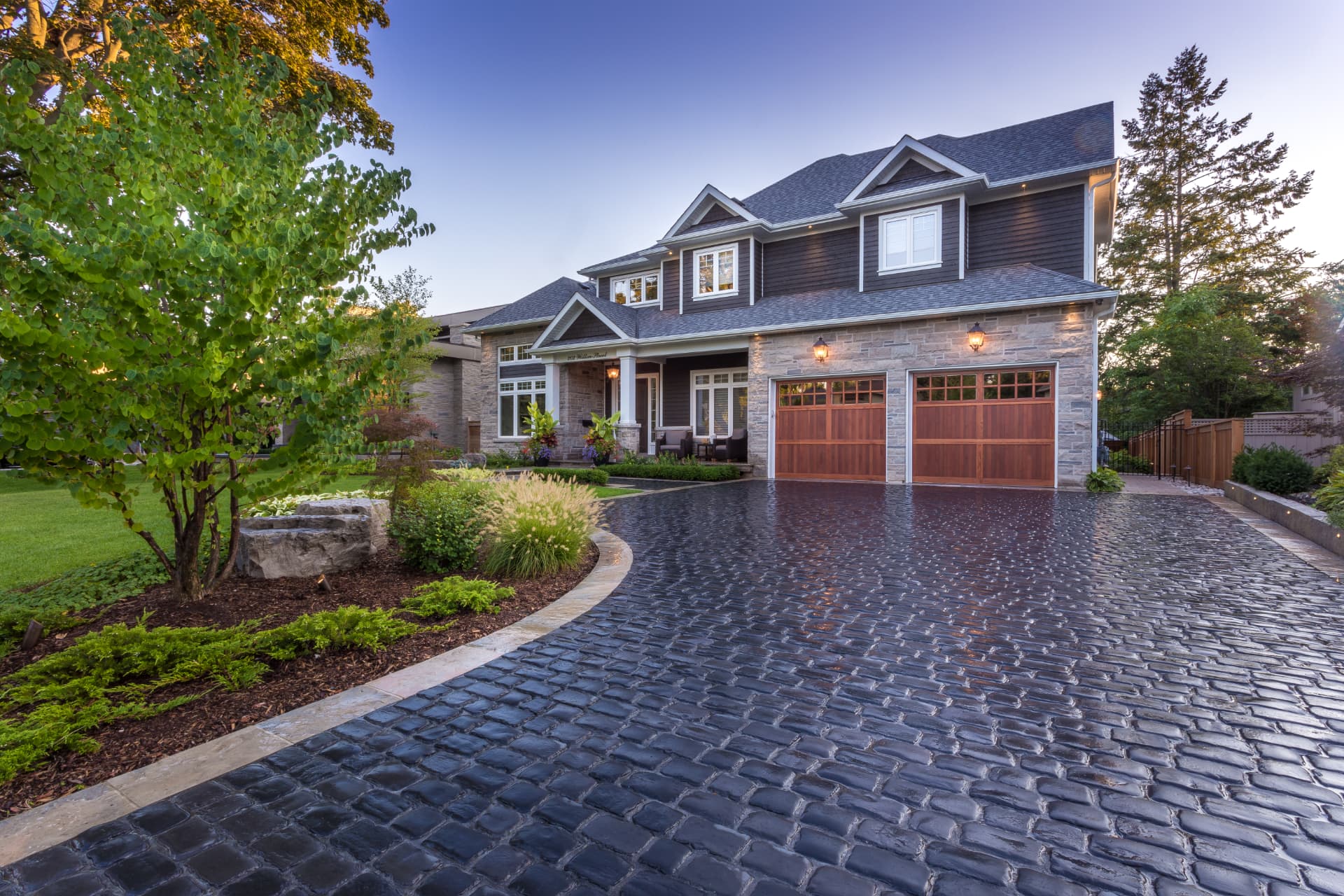 Spa Living — COBBLESTONE DRIVE AND FRONT GARDENS